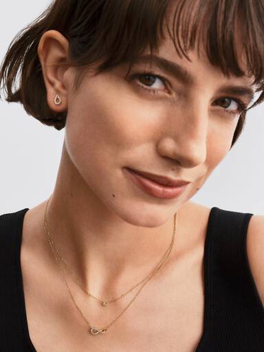 Pandora Infinite Lab-grown Diamond Pavé Pendant Necklace