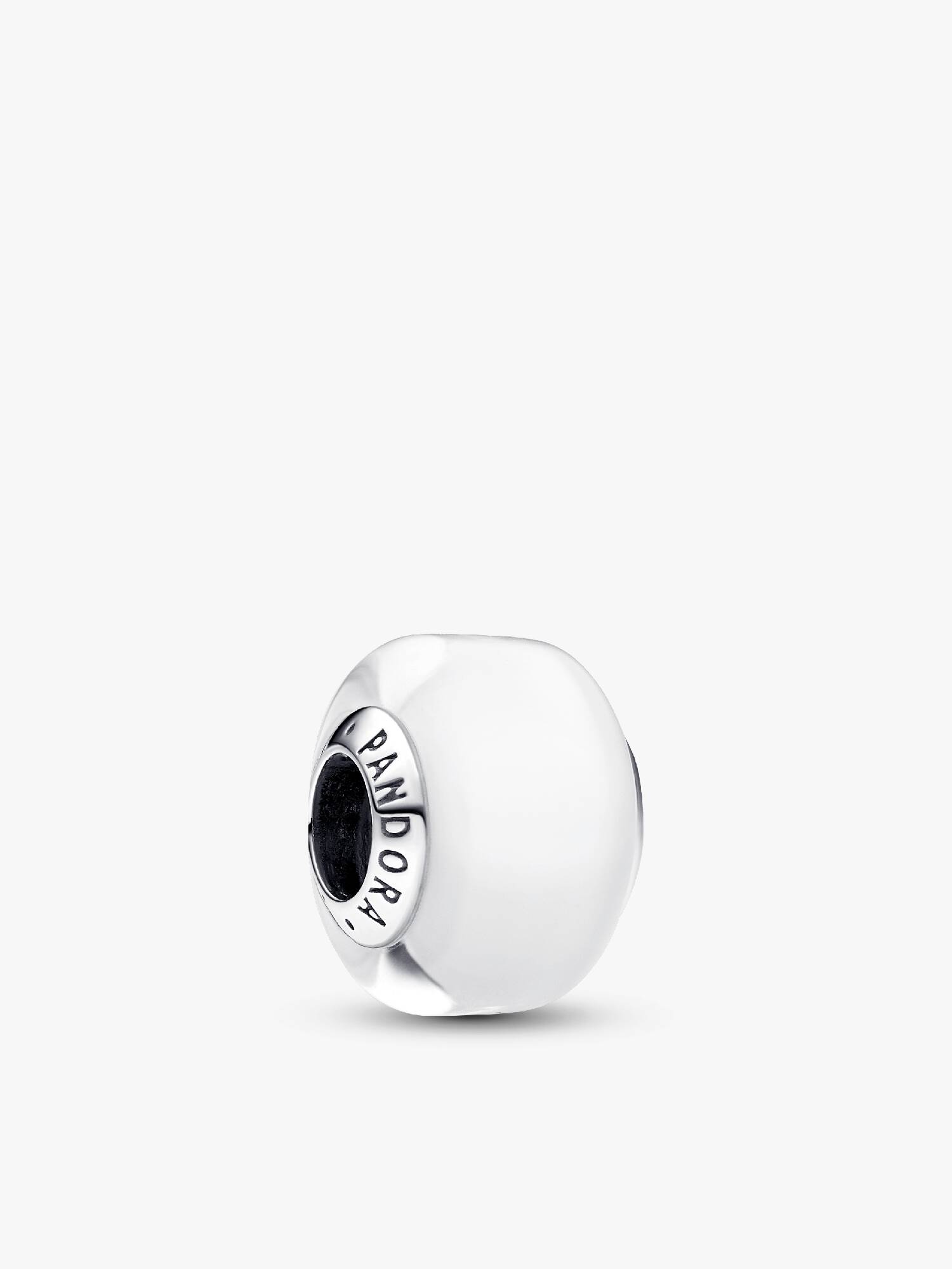 White Mini Murano Glass Charm