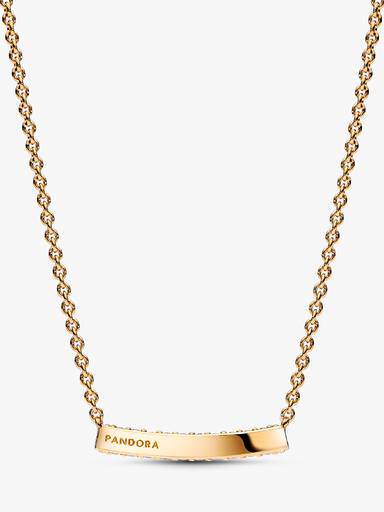 Pandora Timeless Pavé Single-row Bar Collier Necklace