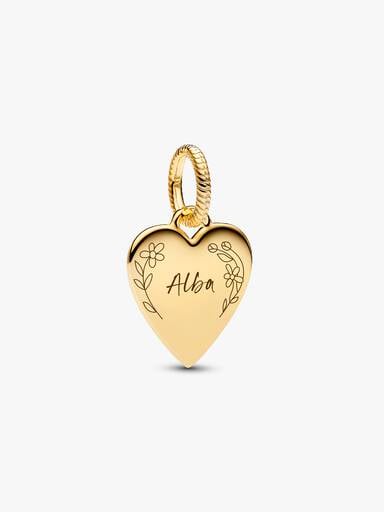 Engravable Heart Tag Pendant