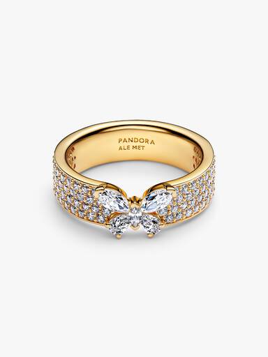 Sparkling Butterfly Bold Ring