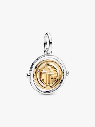 Two-tone Fú Spinning Dangle Charm