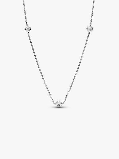 Pandora Era Bezel Lab-Grown Diamond Station Necklace