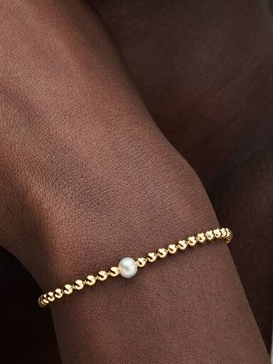 Treated Freshwater Cultured Pearl & Beads Bracelet