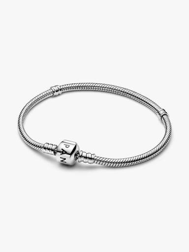 Pandora Moments Barrel Clasp Snake Chain Bracelet