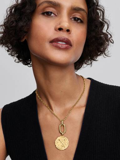 Crossing Arrows Oversized Talisman Charm