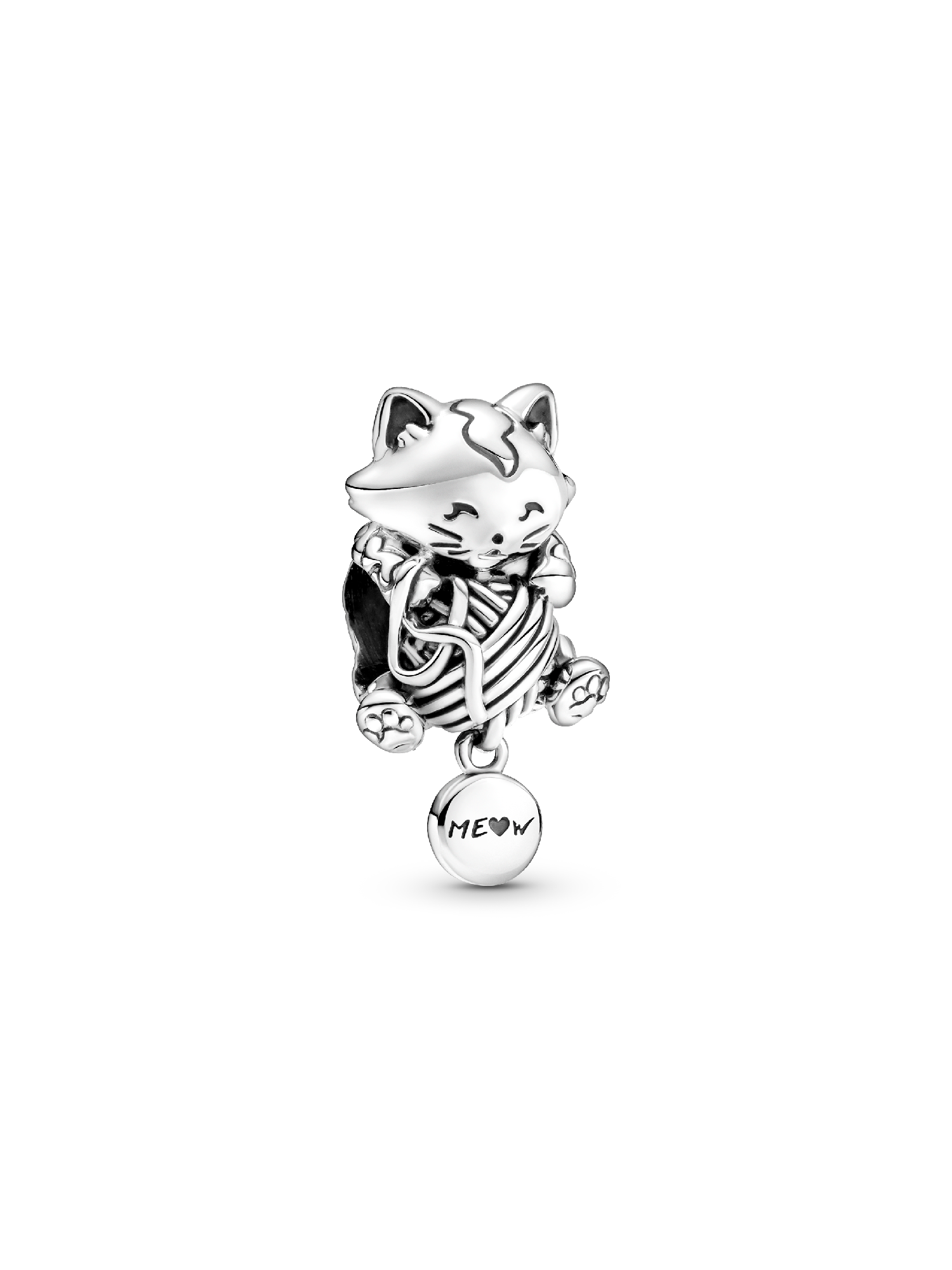 Kitten & Yarn Ball Charm