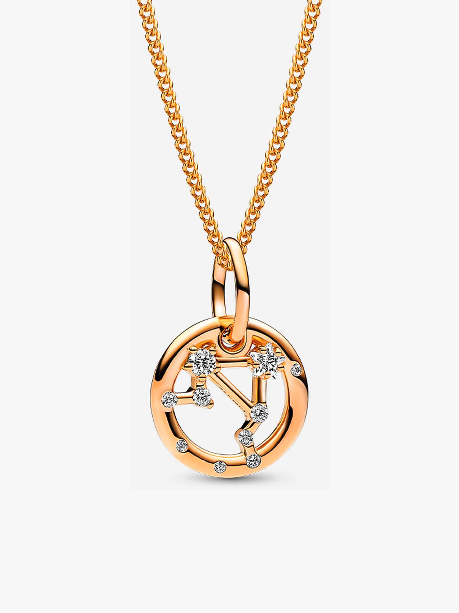 Libra Zodiac Charm and Necklace Set