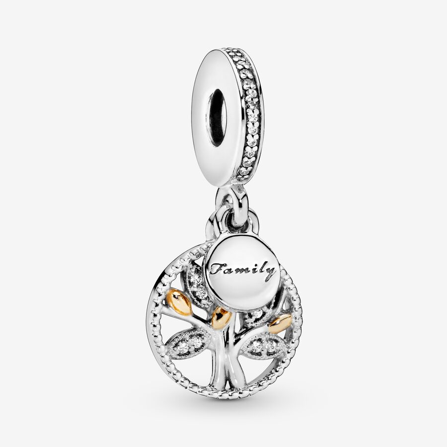 Sparkling Family Tree Dangle Charm image number 0
