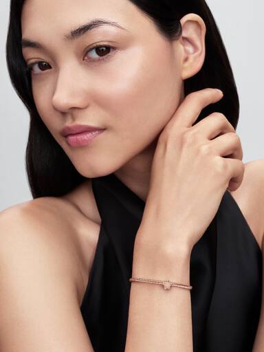 Textured star 14k rose gold-plated mini charm