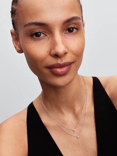 Pandora Era Lab-Grown Diamond Bezel Pendant Necklace