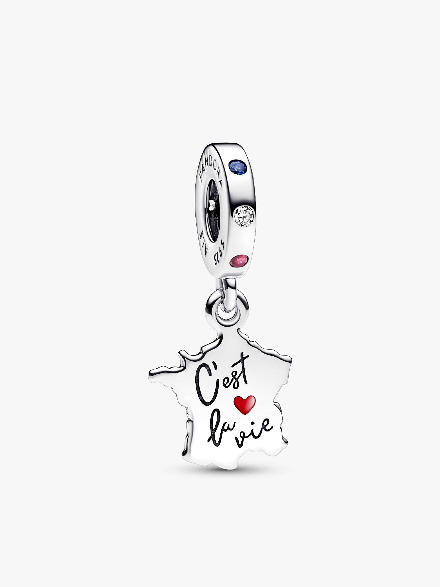 Map of France C’est La Vie Dangle Charm