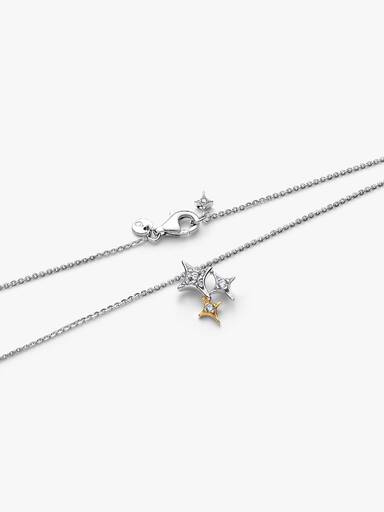 Triple Star Pendant Necklace