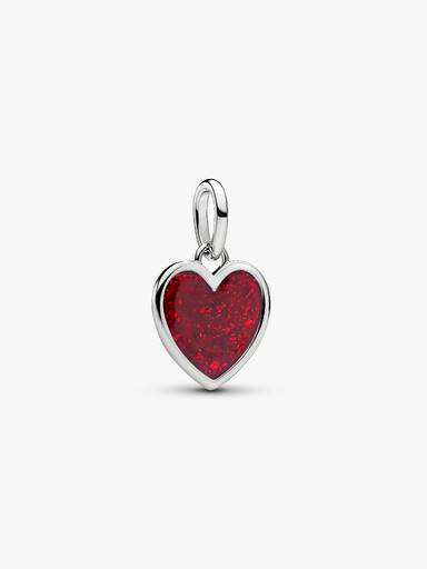 Engravable Red Heart Dangle Charm