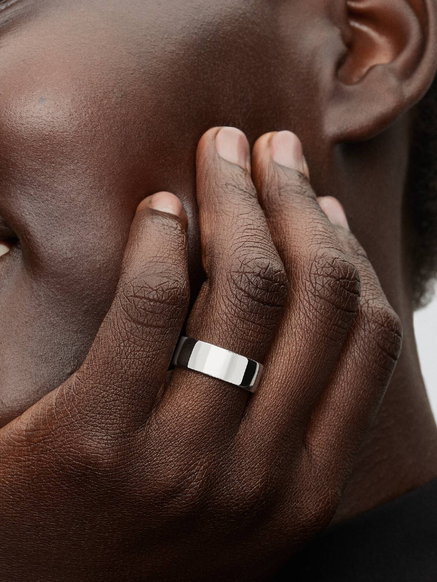 Engravable Wide Band Ring