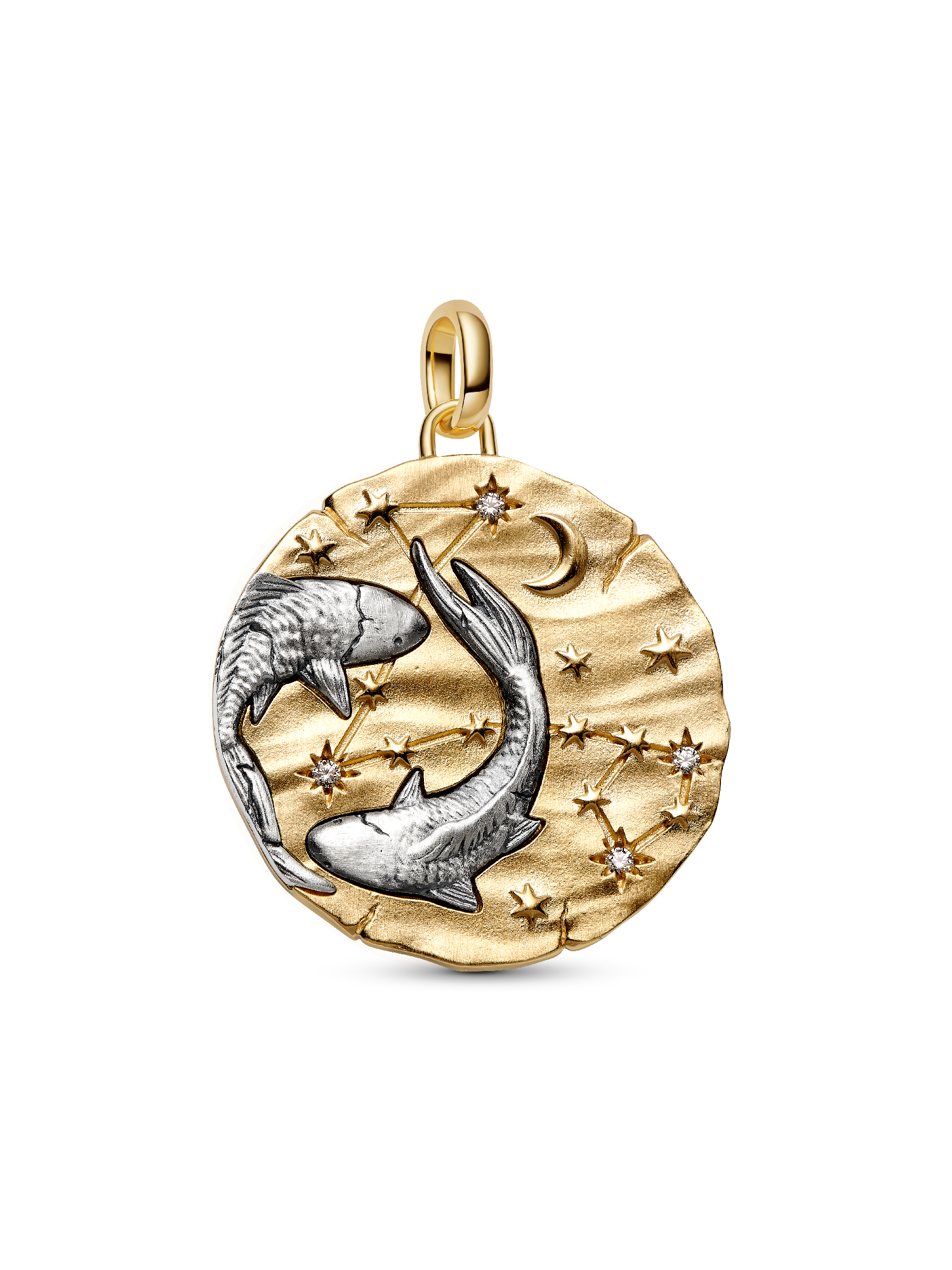 Pisces Zodiac Oversized Talisman Charm