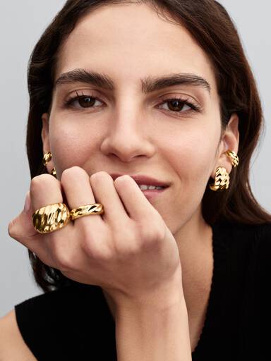 Rippled Statement Ring