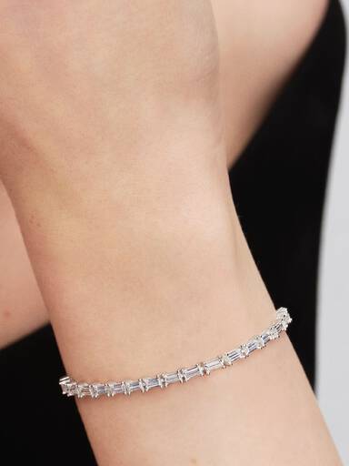 Sparkling Baguette Tennis Bracelet