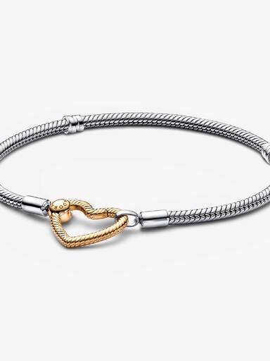 Heart Closure Snake Chain Bracelet