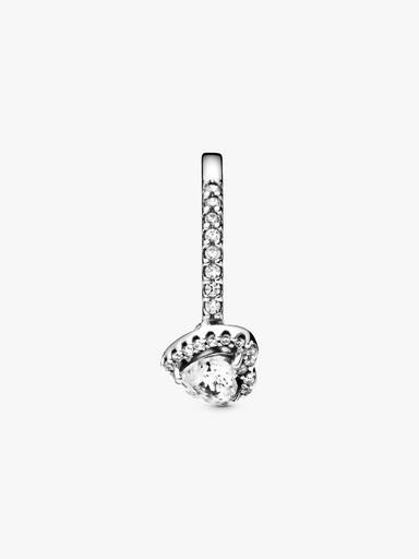 April Crystal Birthstone Elevated Heart Ring