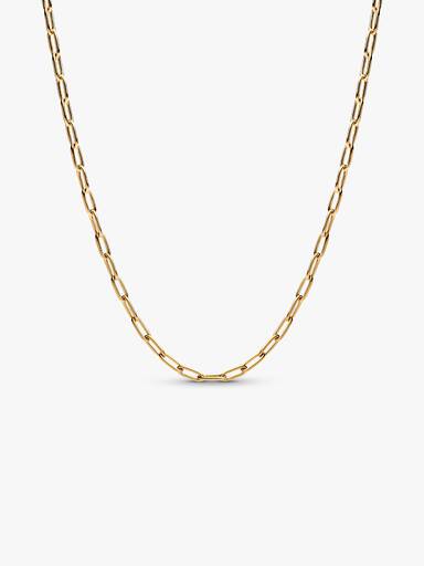 Elongated Link Chain Necklace