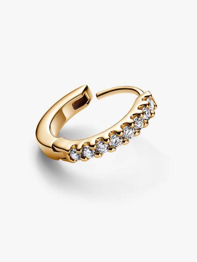 Pandora Era Lab-Grown Diamond Pavé Single Hoop Earring