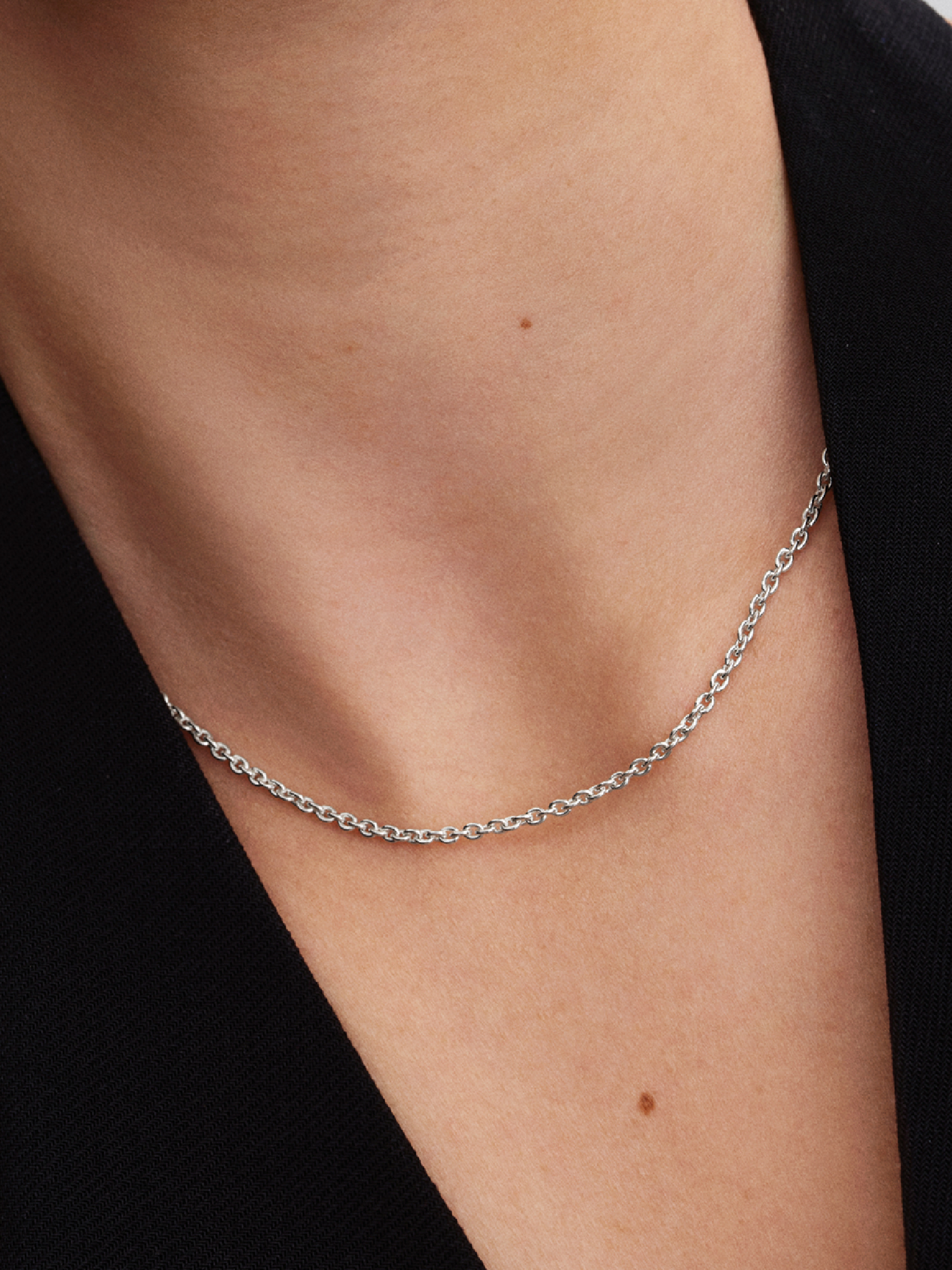 Cable Chain Necklace | Sterling silver | Pandora NZ