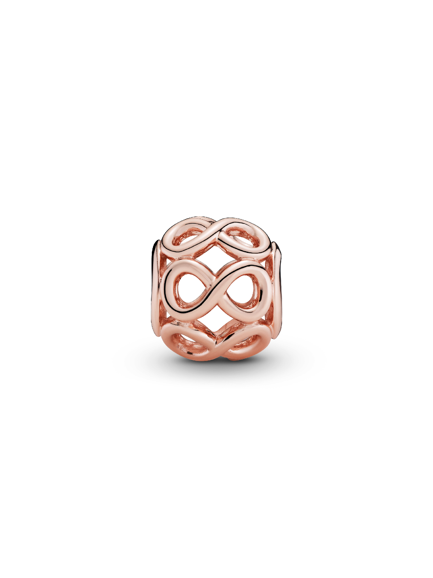 Openwork Infinity Charm | Rose gold plated | Pandora NZ