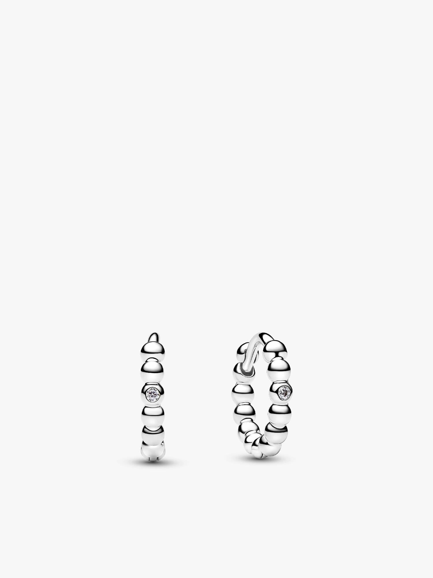 Beaded Huggie Earrings