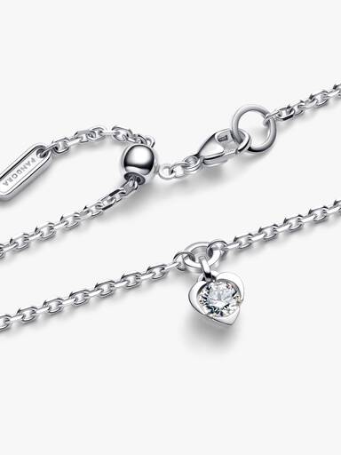 Pandora Talisman Lab-Grown Diamond Heart Chain Bracelet