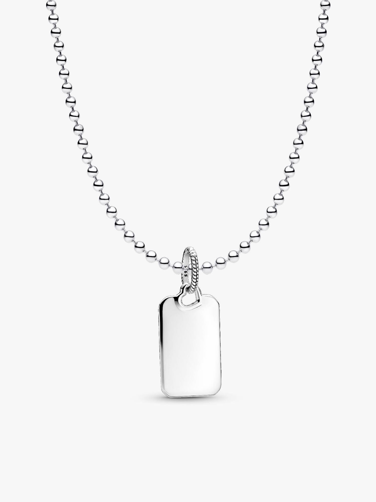 Engravable Rectangle Dog Tag Necklace