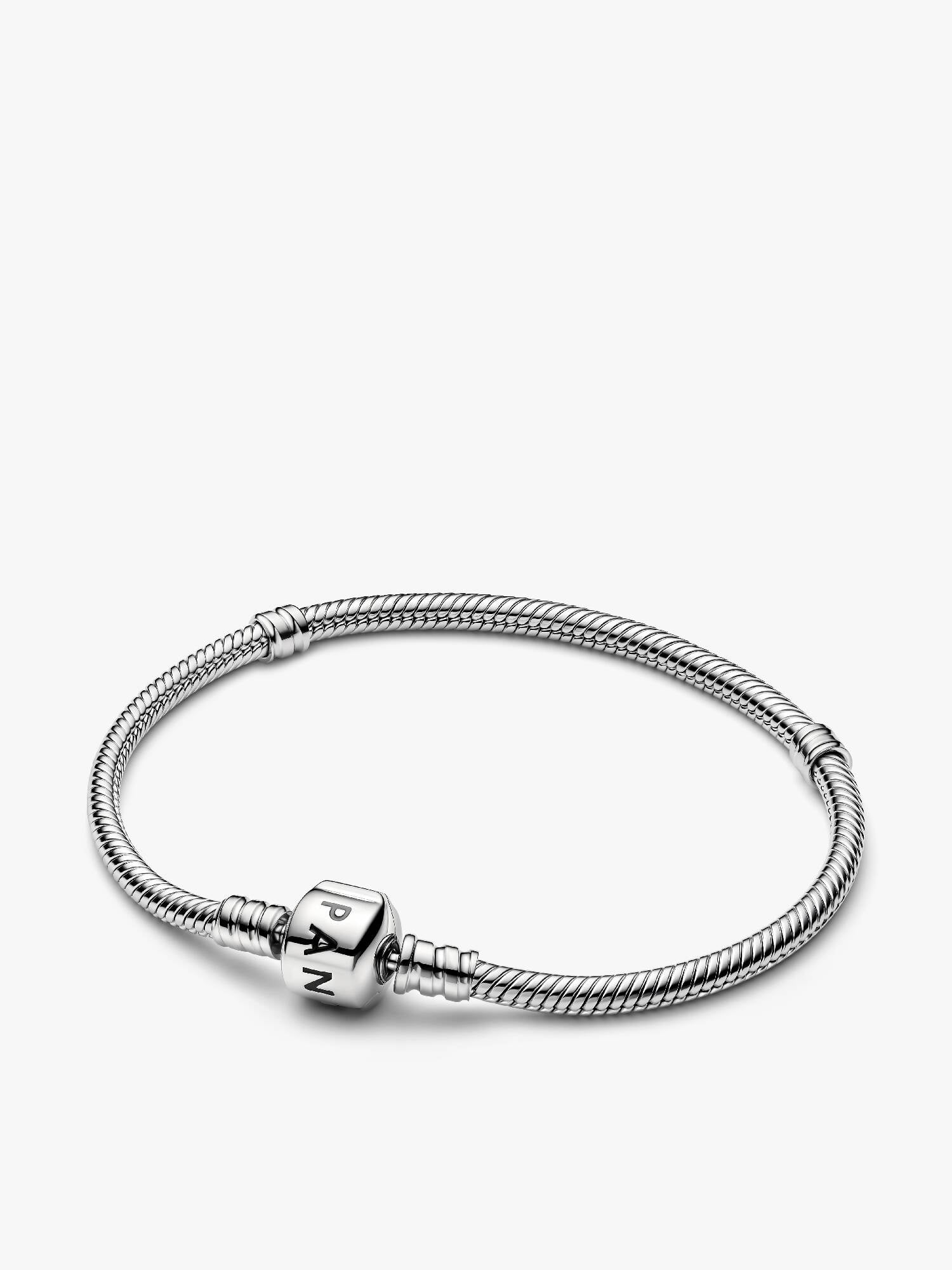 Pandora Moments Barrel Clasp Snake Chain Bracelet