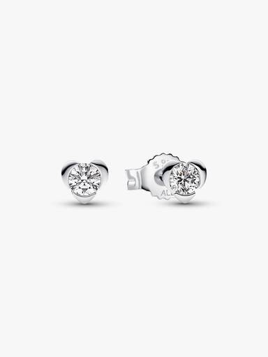 Pandora Talisman Lab-Grown Diamond Heart Earrings