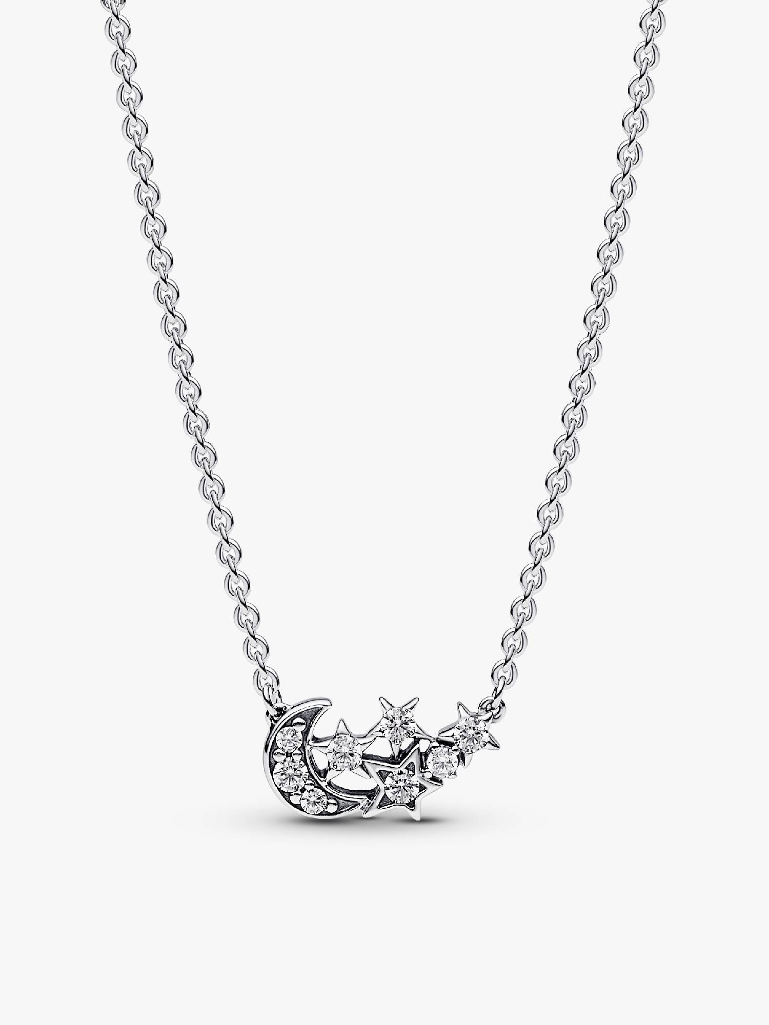 Sparkling Moon & Star Collier Necklace