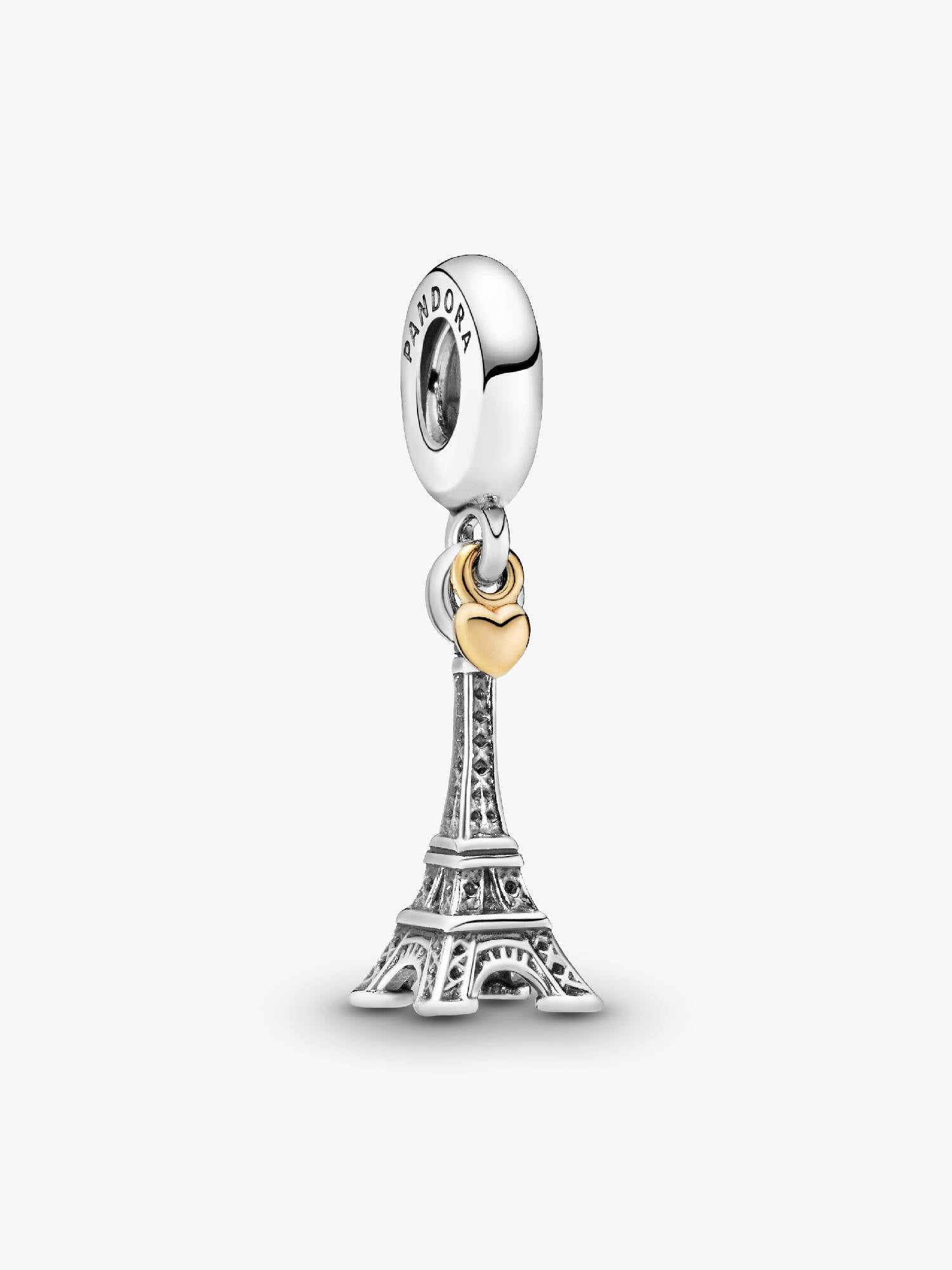 Paris Eiffel Tower Heart Dangle Charm