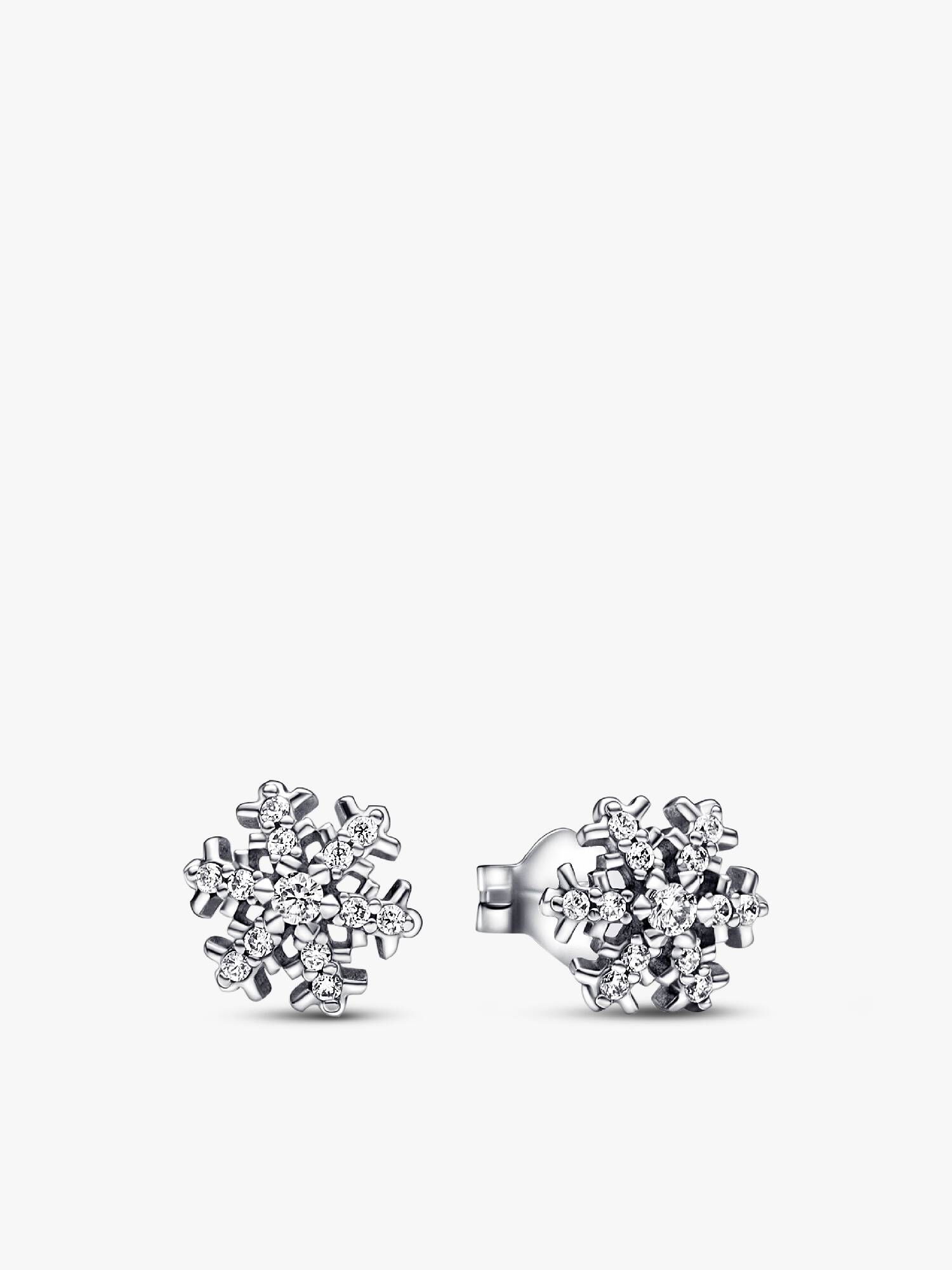 Sparkling Snowflake Stud Earrings