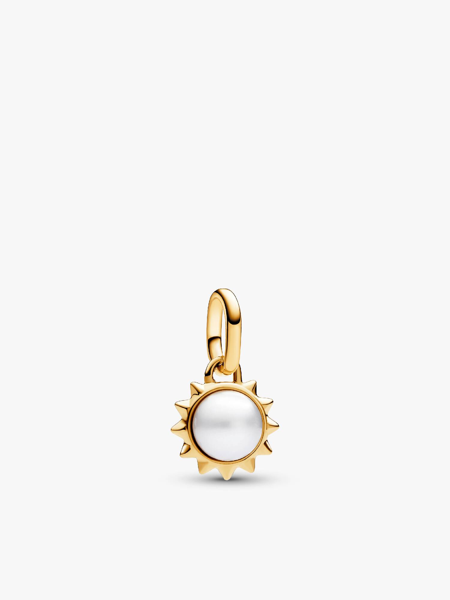 Pandora ME Treated Freshwater Cultured Pearl Sun Mini Dangle Charm