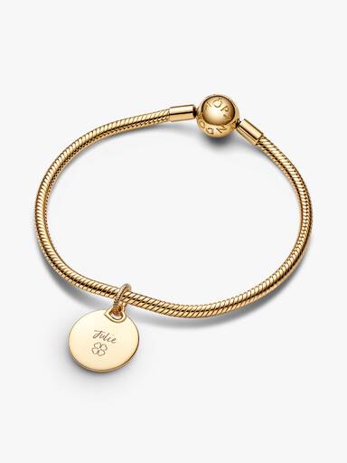 Engravable Round Tag Dangle Charm