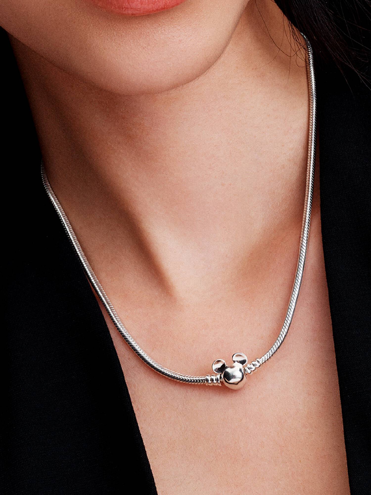 Disney Mickey Mouse Snake Chain Necklace