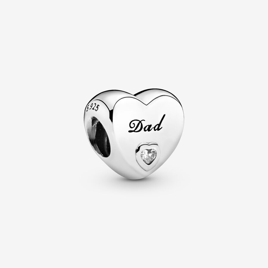 Dad Heart Charm image number 0