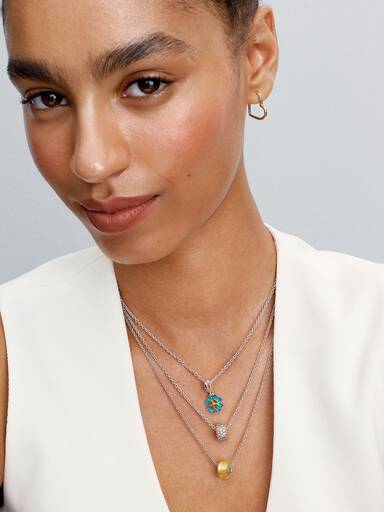 Spinnable Four Leaf Clover Lab-Grown Diamond Dangle Charm