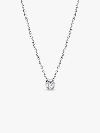 Pandora Era Lab-Grown Diamond Bezel Pendant Necklace