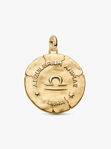 Libra Zodiac Oversized Medallion Charm