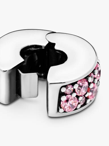 Pink Pavé Clip