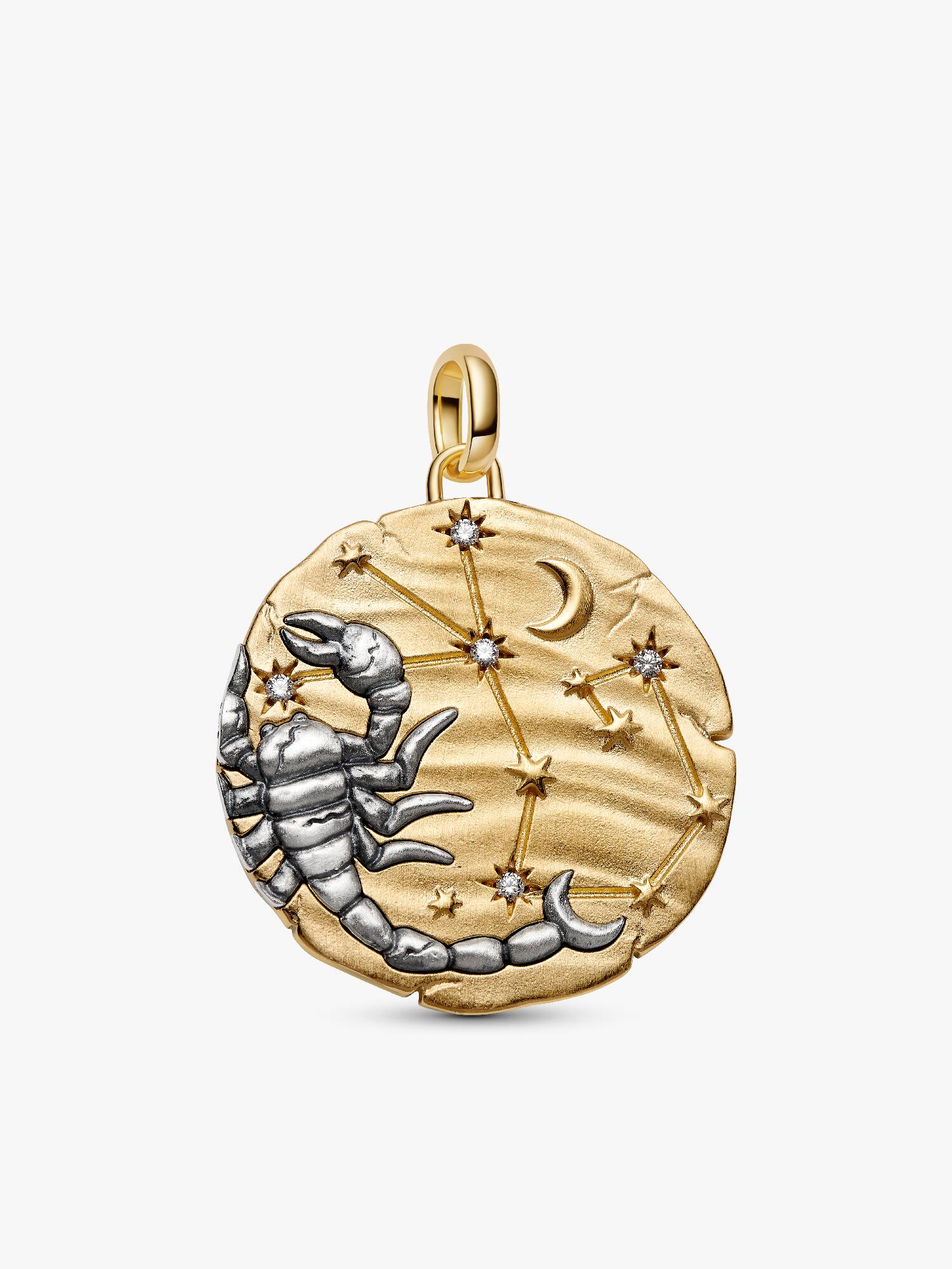 Scorpio Zodiac Oversized Medallion Charm