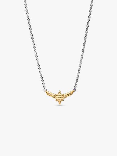 Marvel Captain Marvel Octogram Star Two-Tone Pendant Necklace