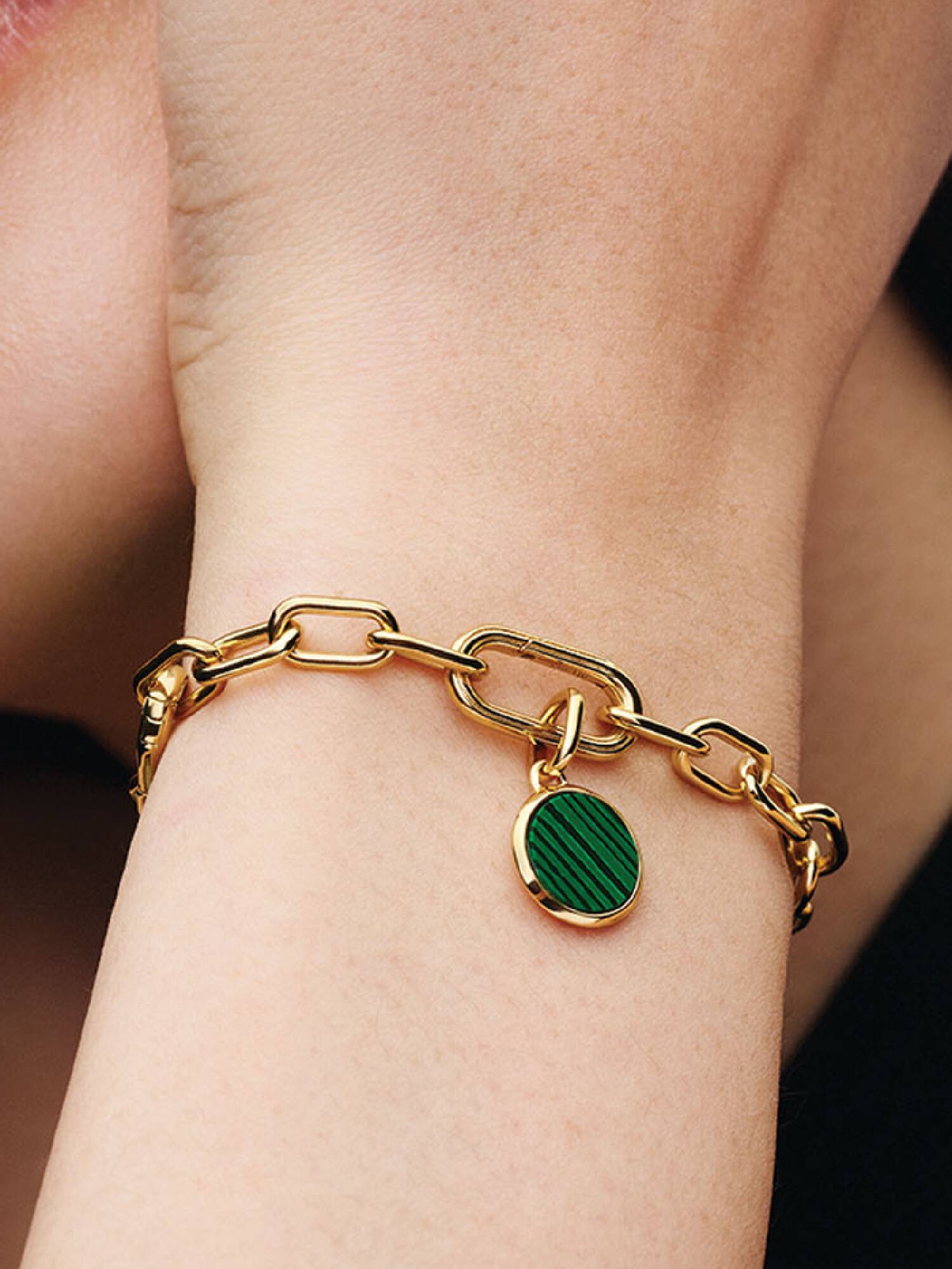 Green Engravable Mini Medallion Charm