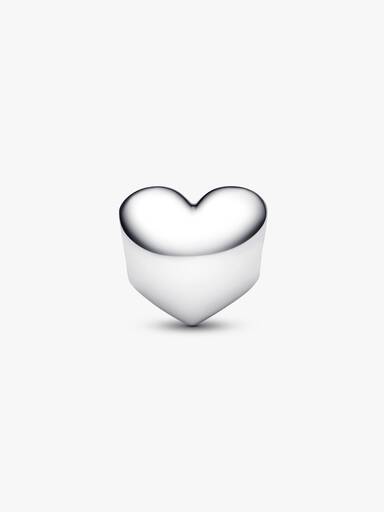 Engravable January Crystal Birthstone Heart Charm