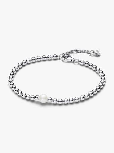 Treated Freshwater Cultured Pearl & Beads Bracelet