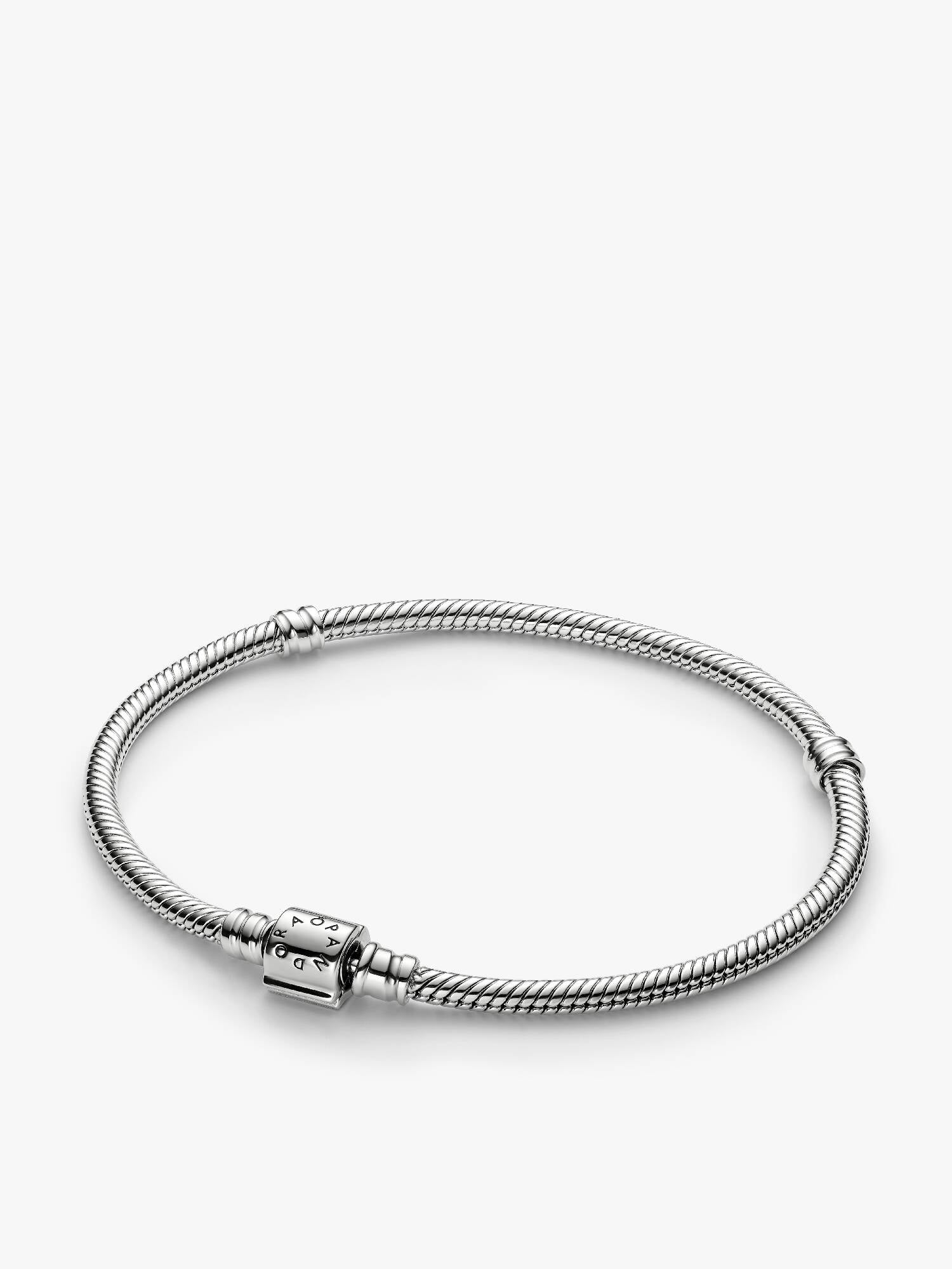 Pandora Moments Mini Barrel Clasp Snake Chain Bracelet